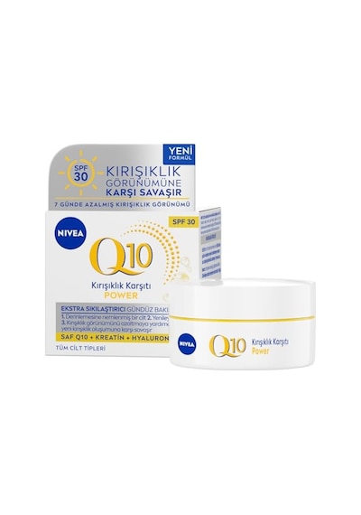 Nıvea Q10 Power Kırışıklık Karşıtı Gündüz Yüz Kremi Spf30 50 Ml,yaşlanma Karşıtı,sıkılaştırıcı,nemlendirici,kreatin,hyaluronik Asit