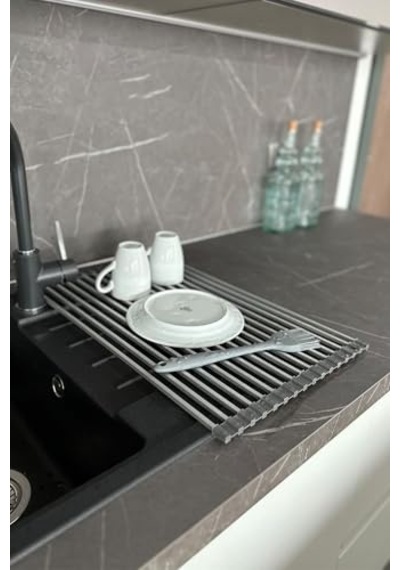 Prima Nova, Primanova Lavabo Üstü Katlanabilen Mutfak Rafı - Gri, Adl30207608