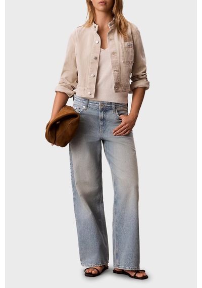 Calvin Klein Pamuklu Düşük Bel Bol Paça Baggy Jeans Lv047g916gyp3 Bayan Kot Pantolon Lv047g916g Yp3 Açık Mavi