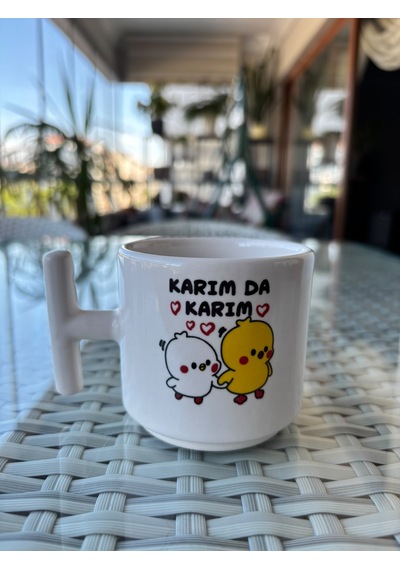 Karım Da Karım Yazılı Seramik Kupa Komik Bardak 7 Cm Çok Renkli