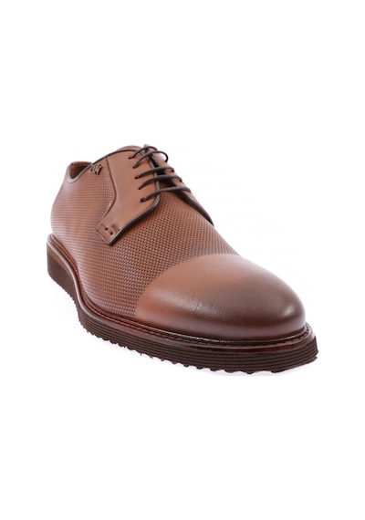 Dgn 3417 Erkek Eva Taban Bağcikli Lazerli Oxford Ayakkabi 3417-1591-R2591 Taba