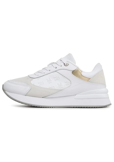 Tommy Hilfiger Elevated Embossed Runner Gold Fw0fw07384-ybs Kadın Günlük Spor Ayakkabı Beyaz Tommy Hilfiger Elevated Embossed Runner Gold Fw0fw07384-ybs Kadın Günlük Spor Ayakkabı Beyaz