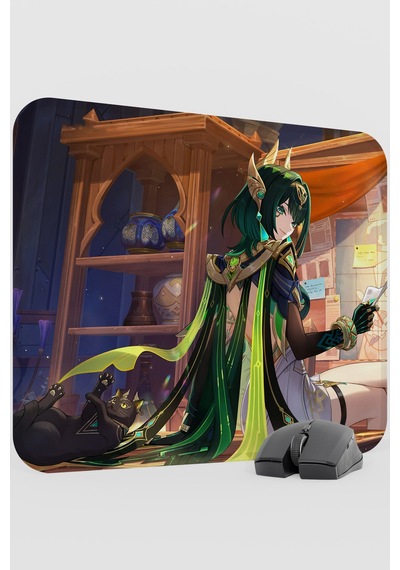 Nefer Genshin Impact Anime Oyuncu V2 - 48x40 Xl Gaming Mouse Pad Fare Altlığı