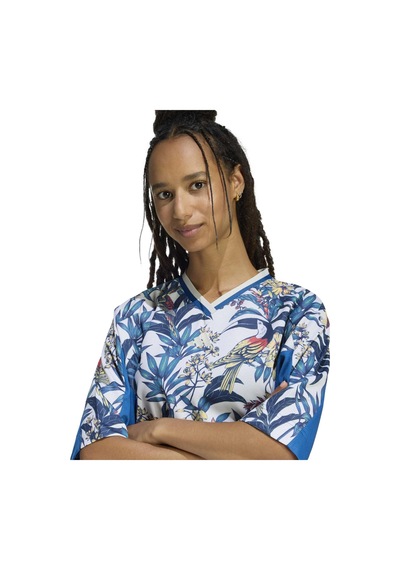 Dmarın/talc/stfago Adidas Kadın Koşu - Yürüyüş T-shirt Farm Prm Tee Kd4629 Mavi