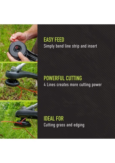 Ez Lock Universal Fit String Trimmer Yedek Başlık Çok Renkli