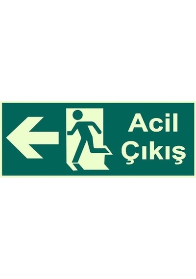 Eser - Acil Çıkış Sol Levha 30x10