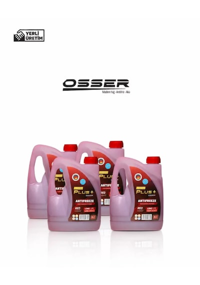 Osser Power Plus Antifriz 4 Adet 3 Lt Kırmızı -42 Derece