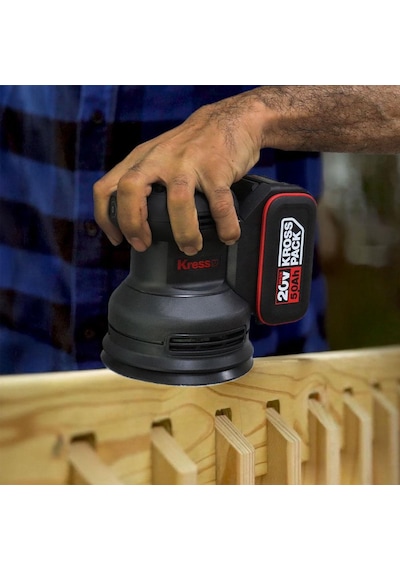 Kress KUD20.9 20V 125 MM Kömürsüz Profesyonel Eksantrik Solo Zımpara