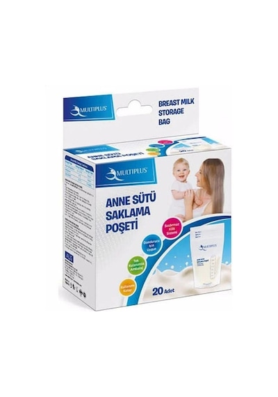 DERMOSEPT - ANNE SÜTÜ SAKLAMA POŞETİ 160 ML 1 PAKET (20 ADET)