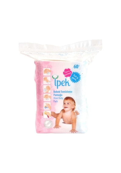Ipek Axi Bebek Temizleme Pamuğu 60'Lı 10'Lu Set