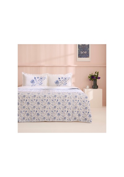 Kaşmir Home Belina %100 Pamuk Tek Kişilik Nevresim Takımı İndigo