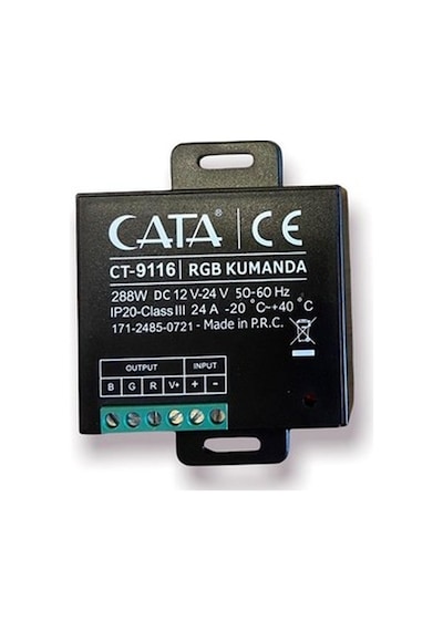 Cata Ct-9116 Dokunmatik Rgb Led Kumanda 24a 288w 12v 20m Menzilli Uzaktan Kontrol Ünitesi Renkli