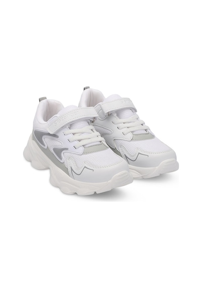 Slazenger PARIS Çocuk Cırt Cırtlı Beyaz Sneaker