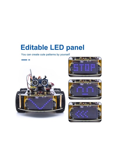 Keyestudıo Akıllı Araba Robotu, 4wd Programlanabilir Dıy Başlangıç Kiti