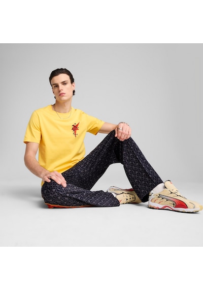 Puma - Road To Unıty Erkek Grafik Tişört 629617 55 - SARI Sarı