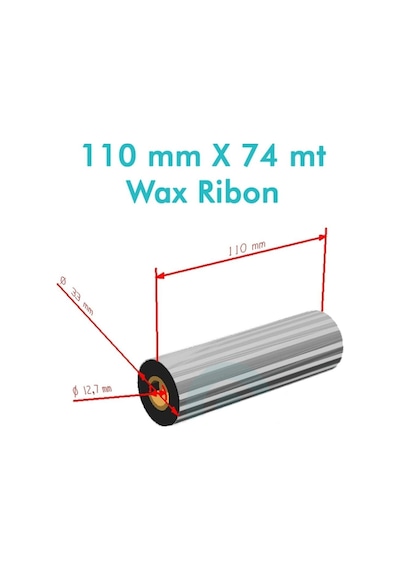 Ribon 110x74 Mt Wax, 20'li Paket, Kaliteli Ve Dayanıklı Ürün