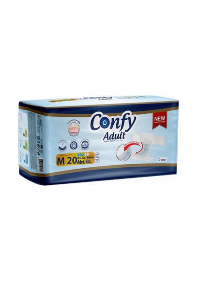 Confy Adult Yetişkin Bezi M 20'Li
