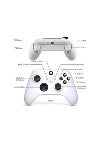 Xbox Wireless Controller Beyaz 9.nesil Gamepad For Xbox One/one S/one X/xbox Series S- Pc/laptop