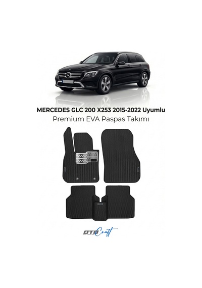 Mercedes Glc 200 X253 2015-2022 Araca Özel 3d Havuzlu Eva Paspas Tam Set 5 Parça