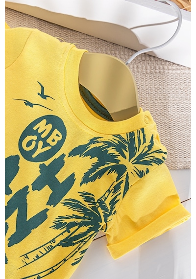 Baby Summer Temalı Yazlık Şortlu Erkek Bebek Takım 001