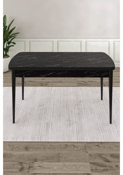 Canisa Exve Serisi 80x132 Açılabilir Siyah Mermer Desen Masa Takımı Ve 6 Antrasit Sandalye Masa Siyah Mermer Desen Sandalye Antrasit Canisa Exve Serisi 80x132 Açılabilir Siyah Mermer Desen Masa Takımı Ve 6 Antrasit Sandalye Masa Siyah Mermer Desen Sandalye Antrasit