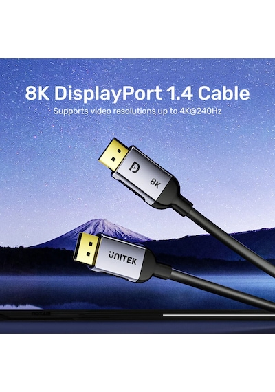 Unitek 8k Displayport 1.4 1 Metre C1628gy01-1m Ttkunı0026