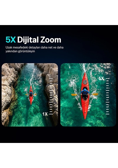 Nexa 1 Wi-fi 5k 30fps Aksiyon Kamerası 50 Mp Çift Ekran Geniş Açılı Ve Eıs Özellikli 30m Su Geçirmez Bisiklet Mo