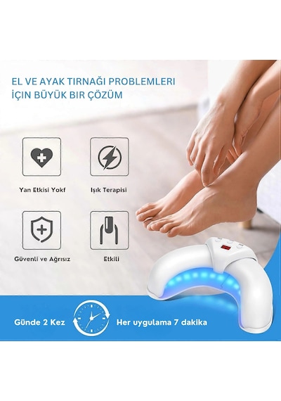 Shopttech 36w Katlanabilir Işık Cihazı El Ve Ayak Tırnağı İçin Led Fototerapi Lambası, Usb Şarjlı
