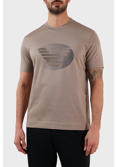 Emporio Armani  Erkek T Shirt 3R1TU1 1JSAZ 0144 TOPRAK Kahverengi