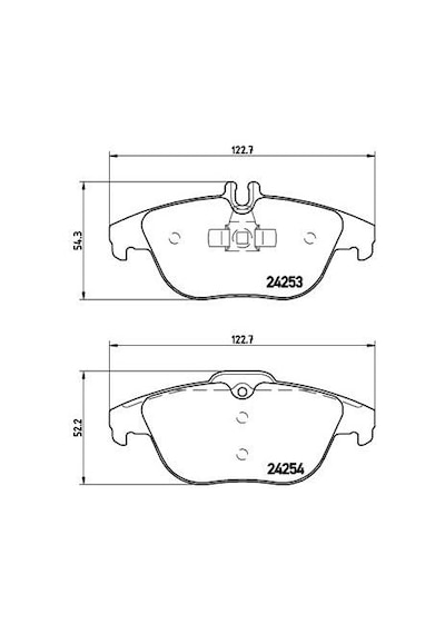 Brembo Fren Balatası Arka Mercedes W204 S204 X204 C207 A207 Brembo P50068 A0004200205