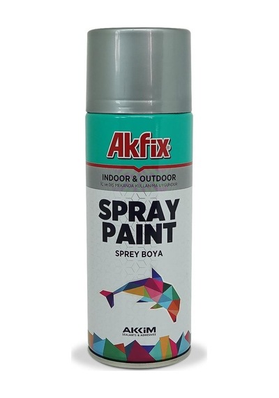 Akfix Akrilik Sprey Boya 400Ml Alüminyum Jant Efekt