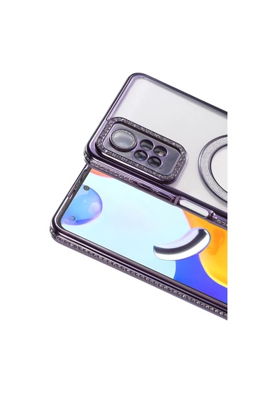 Newface Xiaomi Redmi Note 12 Pro 4g Joke Simli Magneticsafe Kılıf - Derin Mor