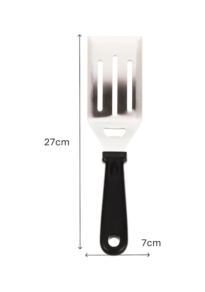 Tr Paslanmaz Çelik Geniş Mutfak Spatulası - Isıya Dayanıklı Sert Plastik Saplı Krep Ve Omlet Çevirici, Esnek Diğer