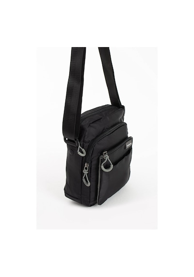 Sanmorris Unisex 5 Bölmeli Suya Dayanıklı Paraşüt Kumaş Organizer Çanta 25x21 Siyah