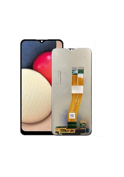 Samsung Uyumlu, Galaxy A02S A025F Lcd Ekran Dokunmatik Siyah Hk Servis Çıtasız