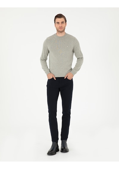 Pierre Cardin Erkek Açık Gri Melanj Kazak /triko 50296564-vr091 Açık Gri Melanj