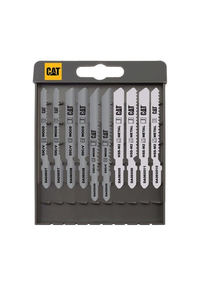 Cat Da06901 Profesyonel Metal/ahşap Hassas/kaba Kesim Dekupaj Testere Ucu 10 Parça