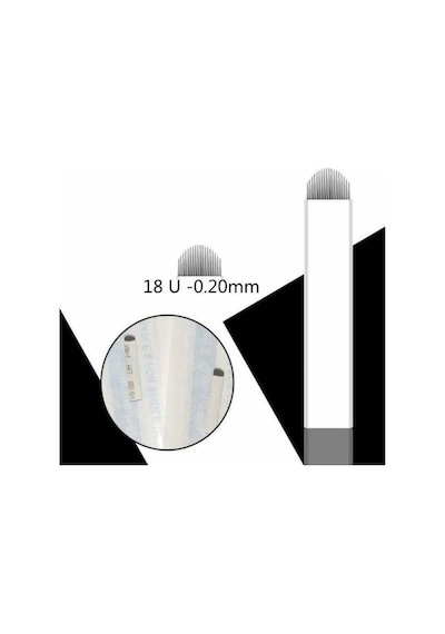 XLine Tattoo 18 U Kalıcı Makyaj Microblading İğnesi 10 Adet