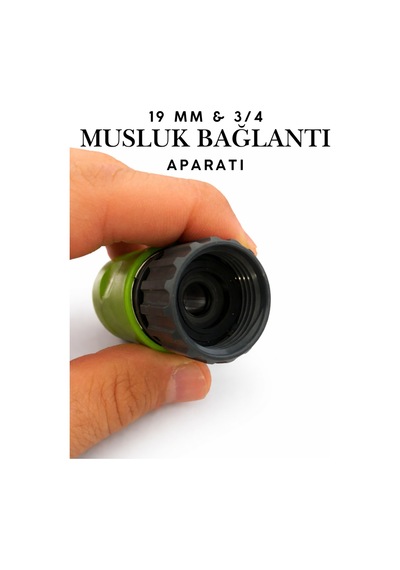 19 Mm 3/4" Dişi Çeşme Musluk Bağlantı Adaptörü - Sök Tak Sistem Hortum Aparatı Çeşme Başlığı