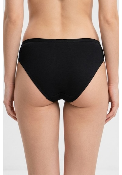 Mataş Kadın 6'lı Paket Pamuklu Bikini Külot Esnek Yumuşak İz Yapmaz İç Çamaşırı Siyah