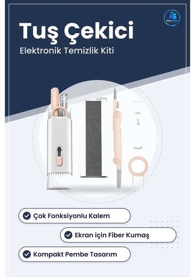 Elektronik Cihaz Temizlik Seti Klavye Kulaklık Ekran Temizleme Fı