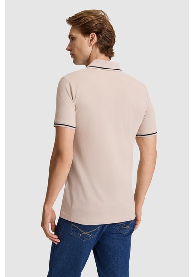 U.S. Polo Assn. U.s. Polo Assn. Erkek Taş Tişört Basic 50326975-vr049 Taş Rengi