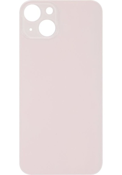 Apple Uyumlu iPhone 13 Logolu Arka Pil Batarya Kapağı - Lens Hariç Pembe