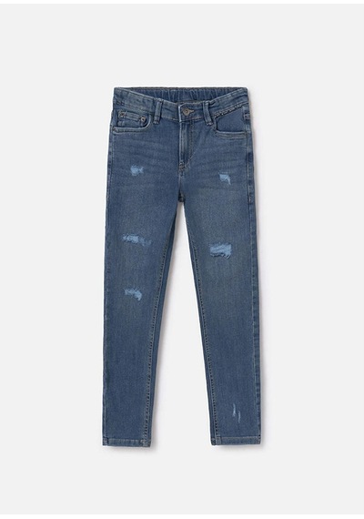 Erkek Çocuk Yırtık Pantolon Mavi 7538 Mavi