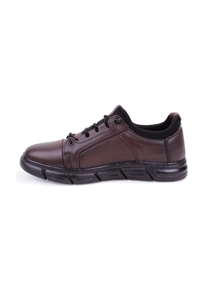 Dagoster Dma08-610 Kahve Ortopedik Günlük Slip On Erkek Deri Ayakkabı