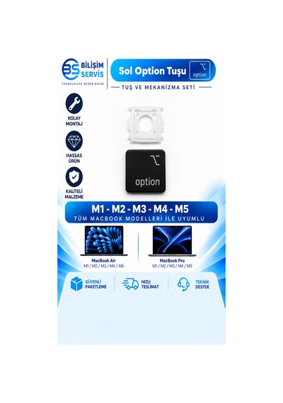 Macbook Pro & Air M1-m2-m3 Uyumlu Yedek Fonksiyon Tuşları Enter, Space, Shift