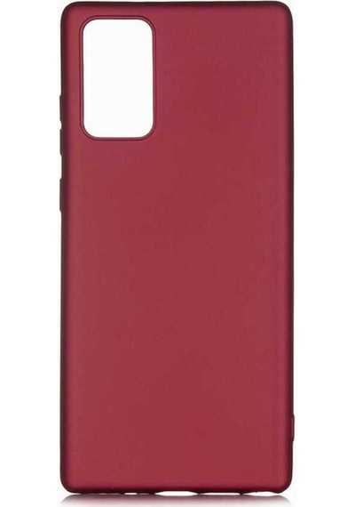 Galaxy Note 20 Kılıf Zore Premier Silikon Kapak Mürdüm