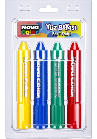 Nova Color Yüz Boyası 4 Renk Set
