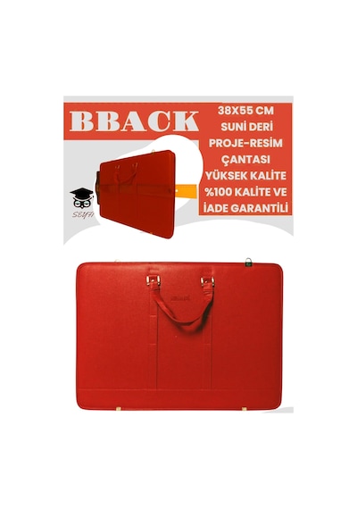 38x55 Cm Suni Deri Proje-resim Çantası Yüksek Kalite %100 Kalite Ve Garantili