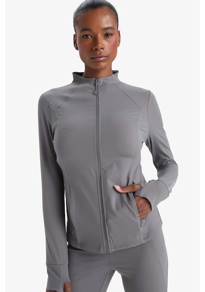 Defacto Defactofit Slim Fit Dar Kesim Dik Yaka Hırka E9676ax25auar129 Antrasit